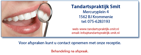 Tandartspraktijk Smit te Krommenie